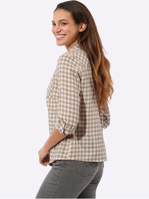 Chemisier En Flanelle Pur Coton - Taille Standard - Witt - Kiabi Chemisier En Flanelle Pur Coton - Taille Standard - Witt - Kiabi