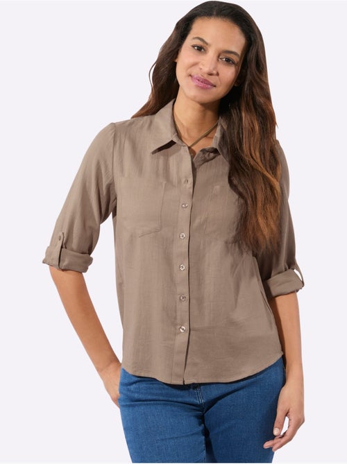 Chemisier En Flanelle Pur Coton - Taille Standard - Witt - Kiabi