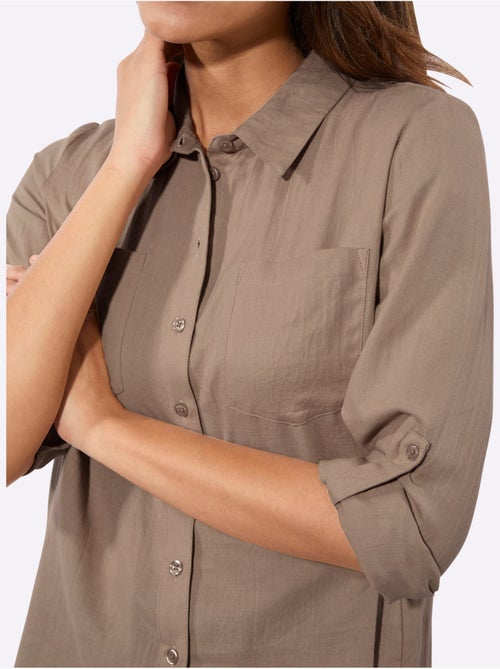 Chemisier En Flanelle Pur Coton - Taille Standard - Witt - Kiabi