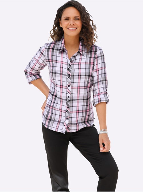 Chemisier en flanelle pur coton - taille standard - witt - Kiabi Chemisier en flanelle pur coton - taille standard - witt - Kiabi