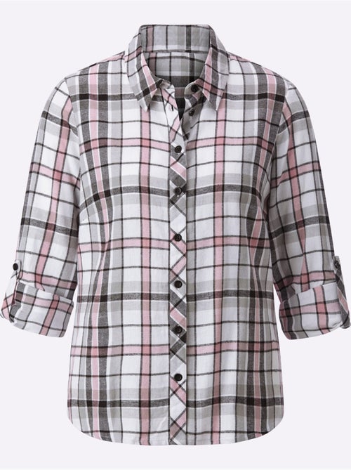 Chemisier en flanelle pur coton - taille standard - witt - Kiabi Chemisier en flanelle pur coton - taille standard - witt - Kiabi