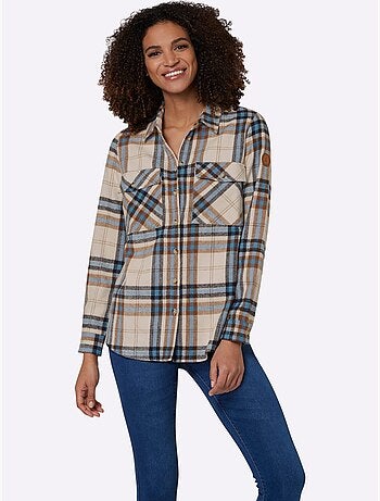 Chemisier En Flanelle Pur Coton - Taille Standard - Witt