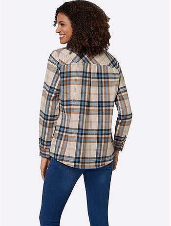 Chemisier En Flanelle Pur Coton - Taille Standard - Witt