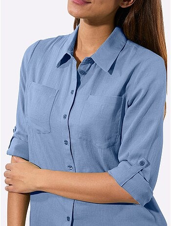 Chemisier En Flanelle Pur Coton - Taille Standard - Witt