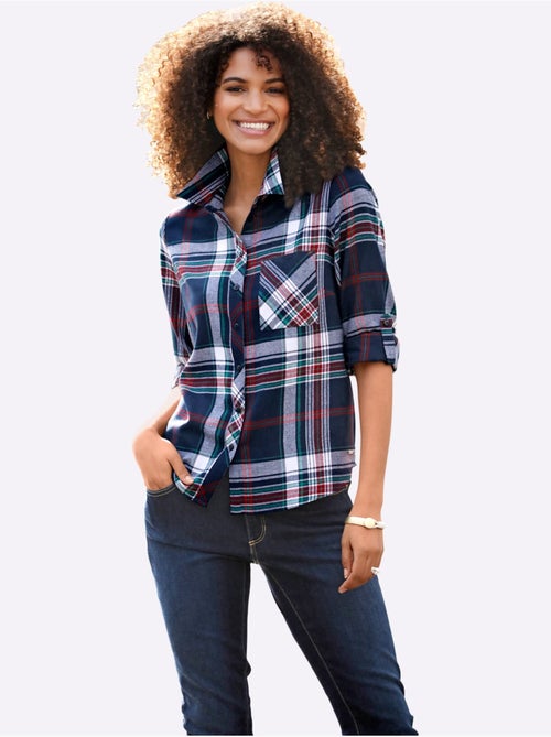 Chemisier En Flanelle Pur Coton - Taille Standard - Witt - Kiabi Chemisier En Flanelle Pur Coton - Taille Standard - Witt - Kiabi