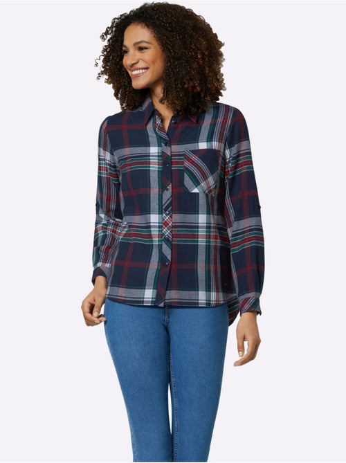 Chemisier En Flanelle Pur Coton - Taille Standard - Witt - Kiabi Chemisier En Flanelle Pur Coton - Taille Standard - Witt - Kiabi