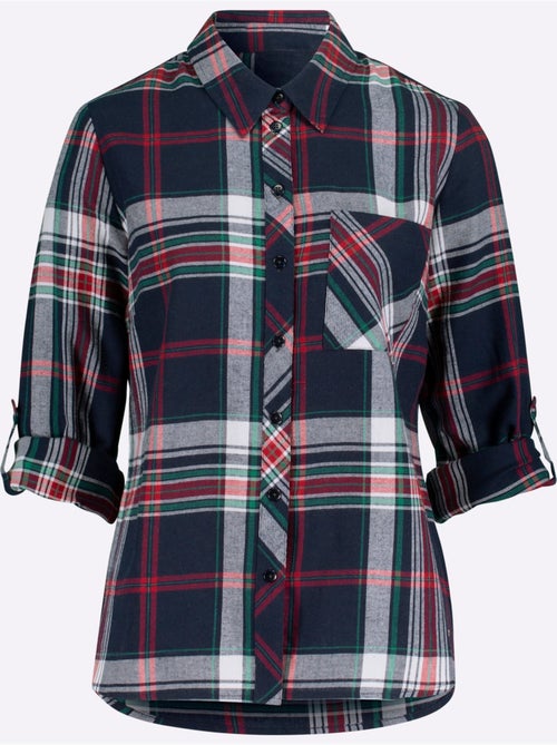 Chemisier En Flanelle Pur Coton - Taille Standard - Witt - Kiabi Chemisier En Flanelle Pur Coton - Taille Standard - Witt - Kiabi