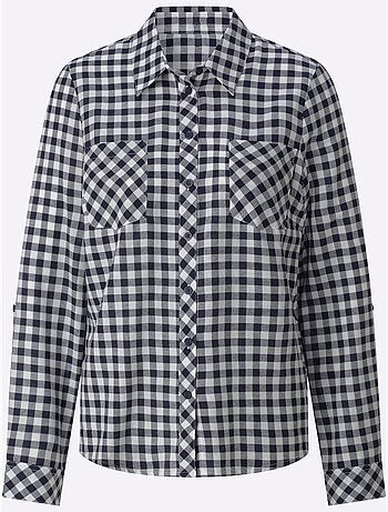 Chemisier En Flanelle Pur Coton - Taille Standard - Witt