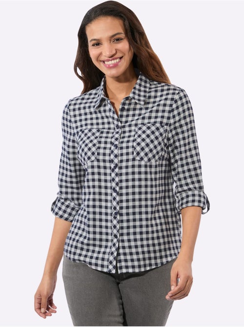 Chemisier En Flanelle Pur Coton - Taille Standard - Witt - Kiabi Chemisier En Flanelle Pur Coton - Taille Standard - Witt - Kiabi