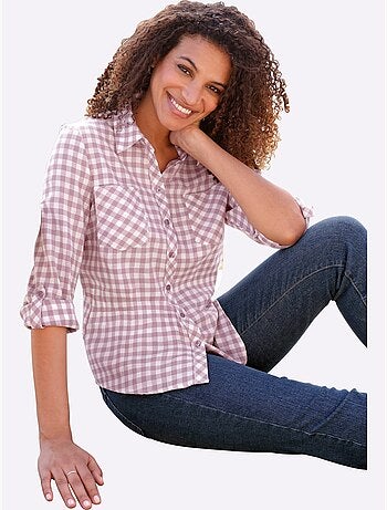 Chemisier En Flanelle Pur Coton - Taille Standard - Witt