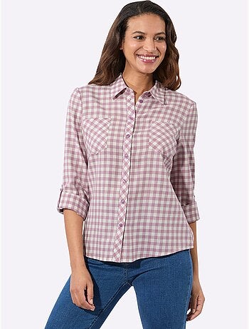 Chemisier En Flanelle Pur Coton - Taille Standard - Witt
