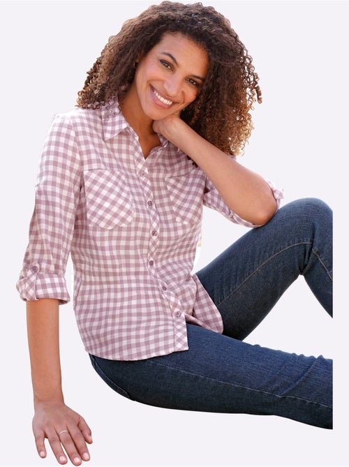 Chemisier En Flanelle Pur Coton - Taille Standard - Witt - Kiabi Chemisier En Flanelle Pur Coton - Taille Standard - Witt - Kiabi