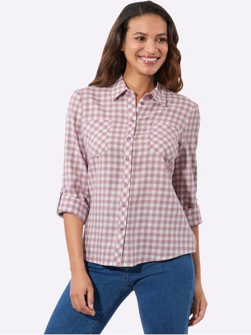 Chemisier En Flanelle Pur Coton - Taille Standard - Witt - Kiabi Chemisier En Flanelle Pur Coton - Taille Standard - Witt - Kiabi