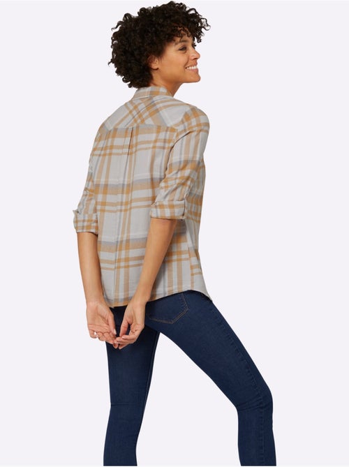 Chemisier en flanelle pur coton - taille standard - witt - Kiabi Chemisier en flanelle pur coton - taille standard - witt - Kiabi