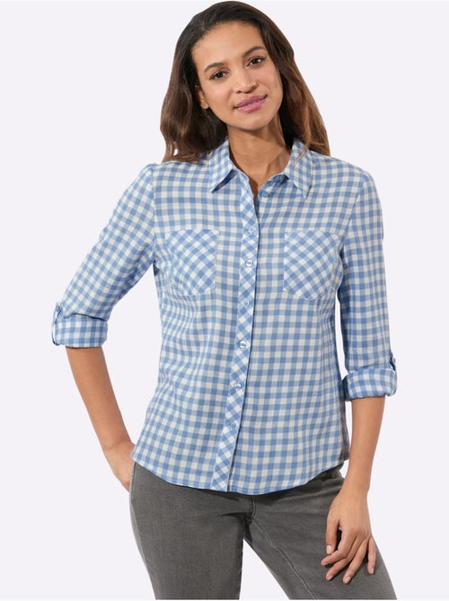 Chemisier En Flanelle Pur Coton - Taille Standard - Witt - Kiabi Chemisier En Flanelle Pur Coton - Taille Standard - Witt - Kiabi