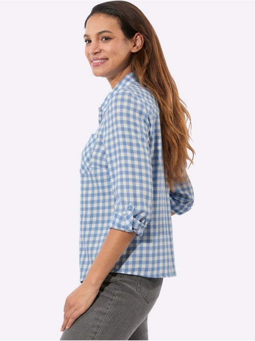 Chemisier En Flanelle Pur Coton - Taille Standard - Witt - Kiabi Chemisier En Flanelle Pur Coton - Taille Standard - Witt - Kiabi