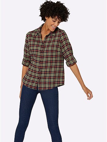 Chemisier en flanelle pur coton - taille standard - witt