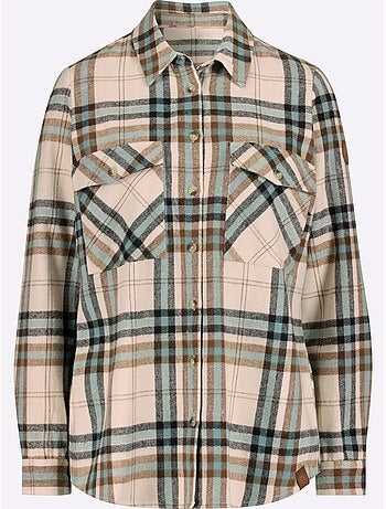 Chemisier En Flanelle Pur Coton - Taille Standard - Witt