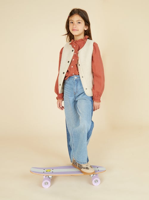 Chemisier en gaze de coton - Kiabi