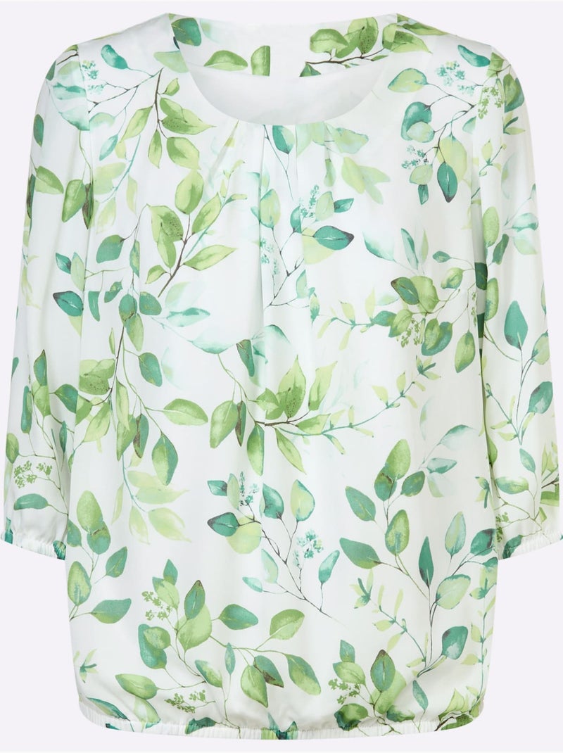 Chemisier En Georgette Affinant - Taille Standard - Witt Blanc - Kiabi