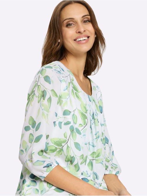 Chemisier En Georgette Affinant - Taille Standard - Witt - Kiabi