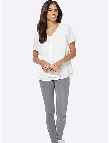 Chemisier En Georgette Doublé - Taille Standard - Witt