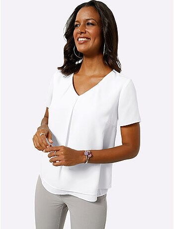 Chemisier En Georgette Doublé - Taille Standard - Witt