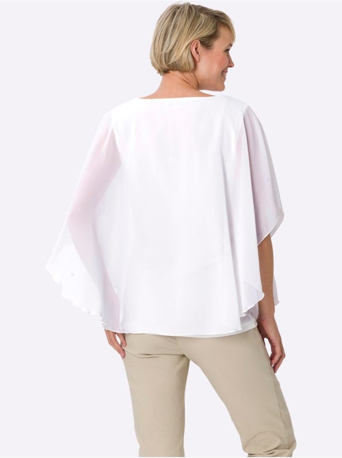 Chemisier En Georgette : Jersey Et Partie Tissée Légère - Taille Standard - Moda Vilona - Kiabi Chemisier En Georgette : Jersey Et Partie Tissée Légère - Taille Standard - Moda Vilona - Kiabi
