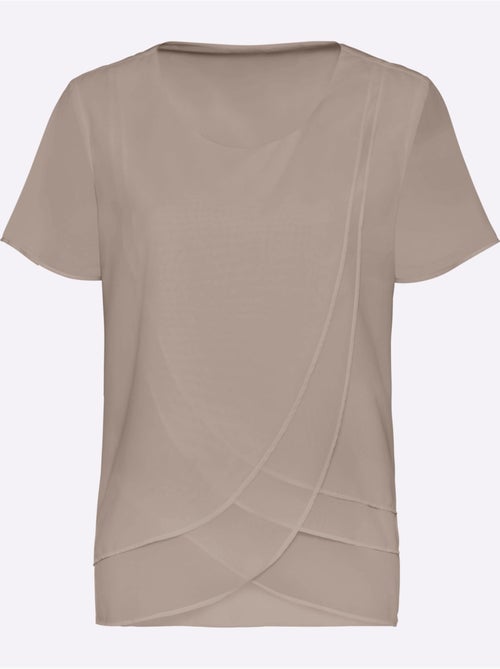 Chemisier En Georgette Qualité Georgette Légère - Taille Standard - Witt - Kiabi