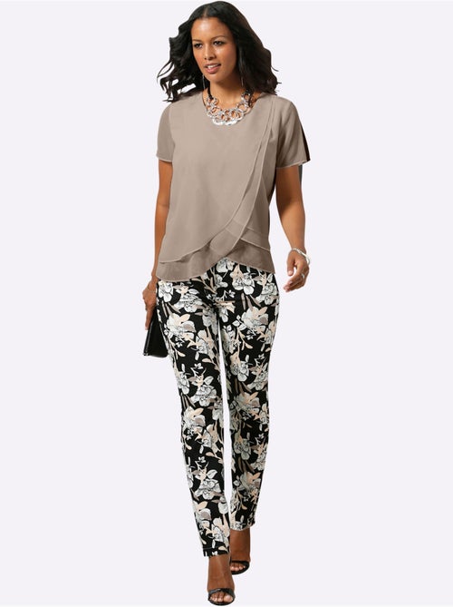 Chemisier En Georgette Qualité Georgette Légère - Taille Standard - Witt - Kiabi