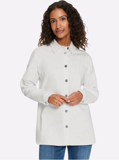 Chemisier En Jean Coton Extensible Confortable - Taille Standard - Helline - Kiabi