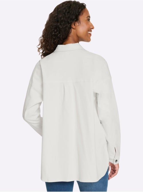 Chemisier En Jean Coton Extensible Confortable - Taille Standard - Helline - Kiabi