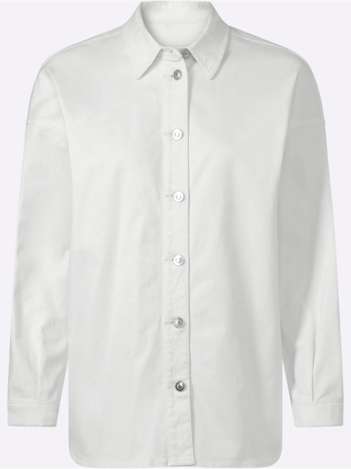 Chemisier En Jean Coton Extensible Confortable - Taille Standard - Helline - Kiabi