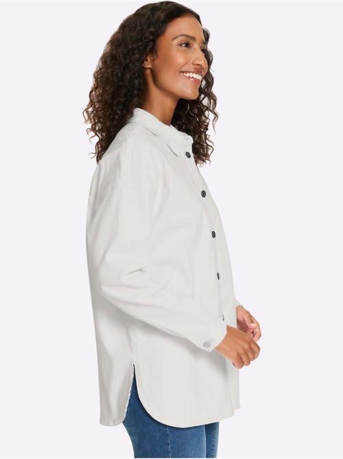 Chemisier En Jean Coton Extensible Confortable - Taille Standard - Helline - Kiabi
