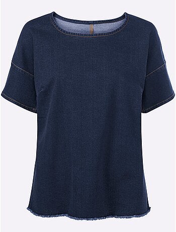 Chemisier En Jean Denim Doux - Taille Standard - Helline