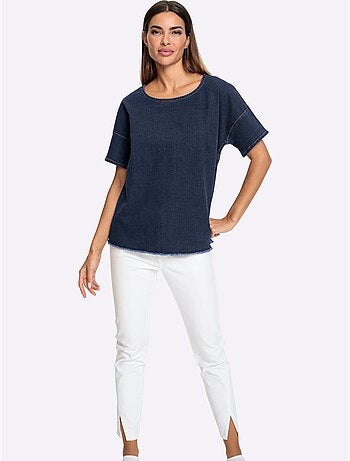 Chemisier En Jean Denim Doux - Taille Standard - Helline