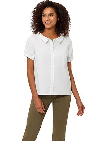 Chemisier En Jean élégant Col Claudine Doublé - Taille Standard - helline