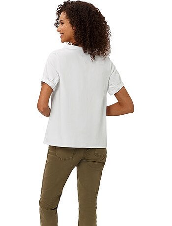 Chemisier En Jean élégant Col Claudine Doublé - Taille Standard - helline