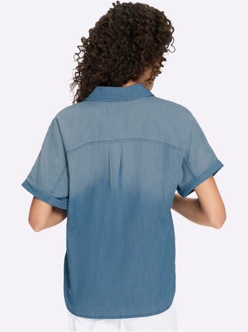 Chemisier en jean pur coton - taille standard - helline - Kiabi Chemisier en jean pur coton - taille standard - helline - Kiabi