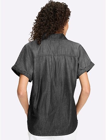 Chemisier en jean pur coton - taille standard - helline
