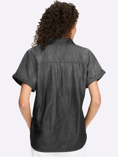 Chemisier en jean pur coton - taille standard - helline - Kiabi