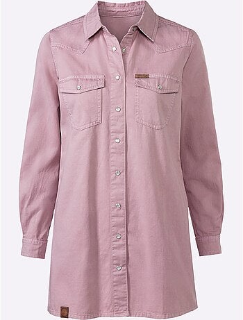 Chemisier En Jean Pur Coton - Taille Standard - Witt