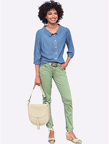 Chemisier En Jean Pur Lyocell - Taille Standard - Helline