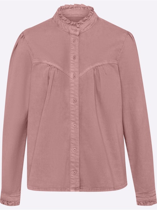 Chemisier En Jean Superbes Volants - Taille Standard - Helline - Kiabi Chemisier En Jean Superbes Volants - Taille Standard - Helline - Kiabi