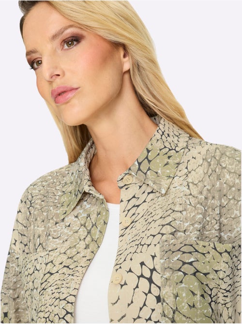 Chemisier En Jersey Motif Animal Tendance - Taille Standard - helline - Kiabi