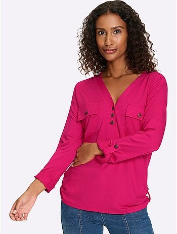 Chemisier En Jersey Viscose - Taille Standard - helline