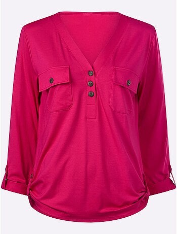 Chemisier En Jersey Viscose - Taille Standard - helline