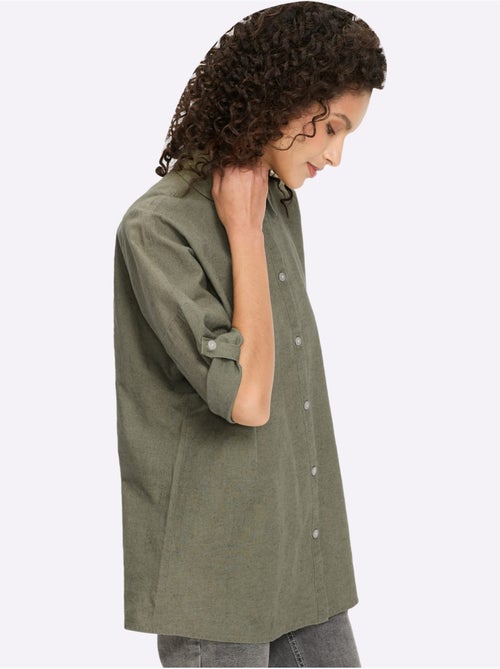 Chemisier en lin mélange de lin de qualité - taille standard - helline - Kiabi Chemisier en lin mélange de lin de qualité - taille standard - helline - Kiabi