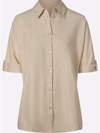 Chemisier en lin mélange de lin de qualité - taille standard - helline