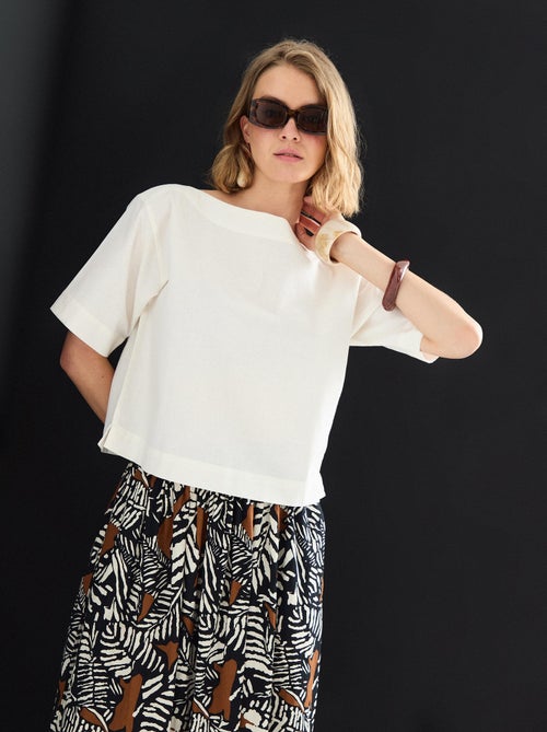 Chemisier en lin MO Fashion - Kiabi